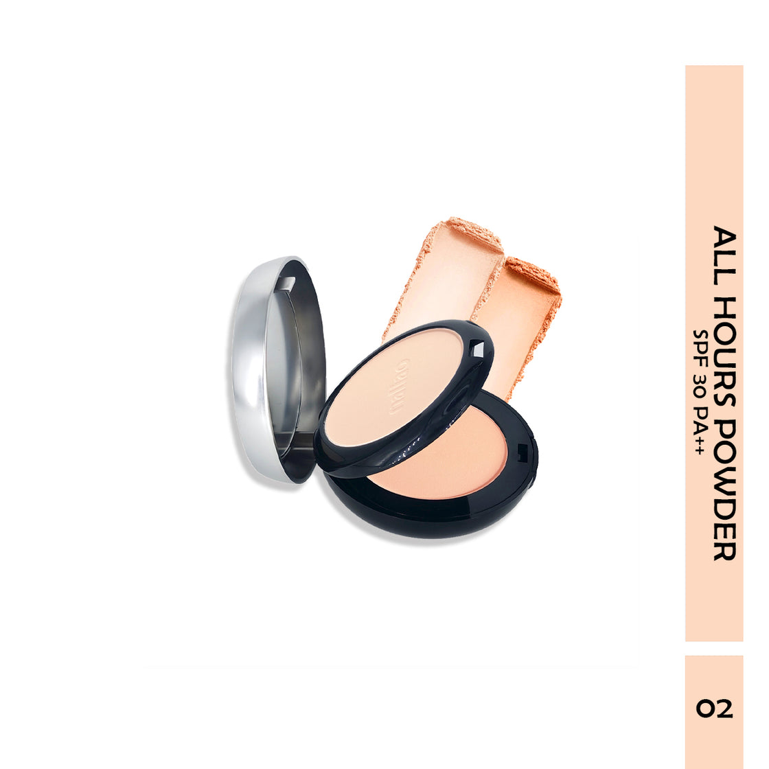 Maliao All Hours Compact Powder - Full Coverage, Waterproof, Oil Control, SPF 30 PA++, All Skin Types