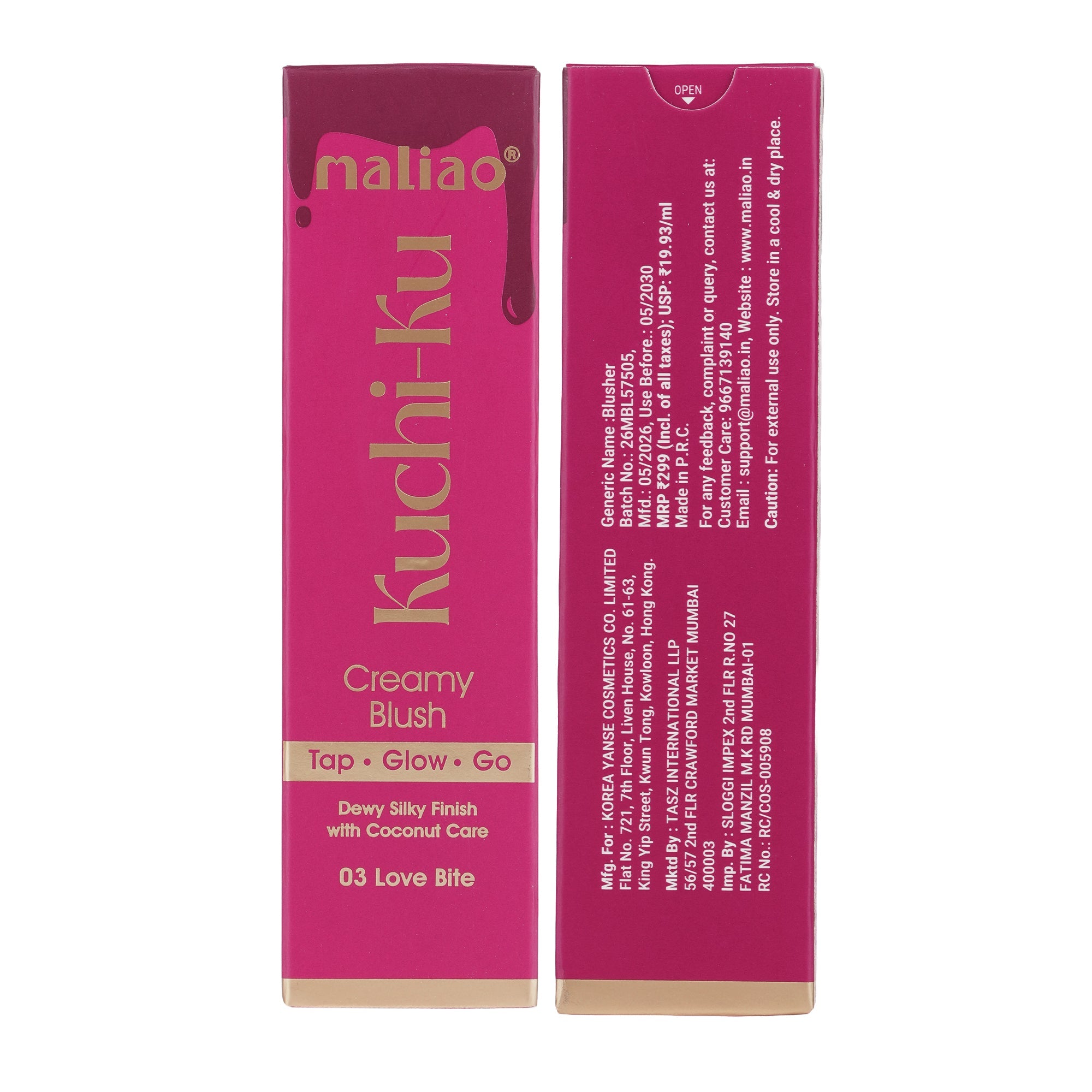 Maliao Kuchi Ku Creamy Blush