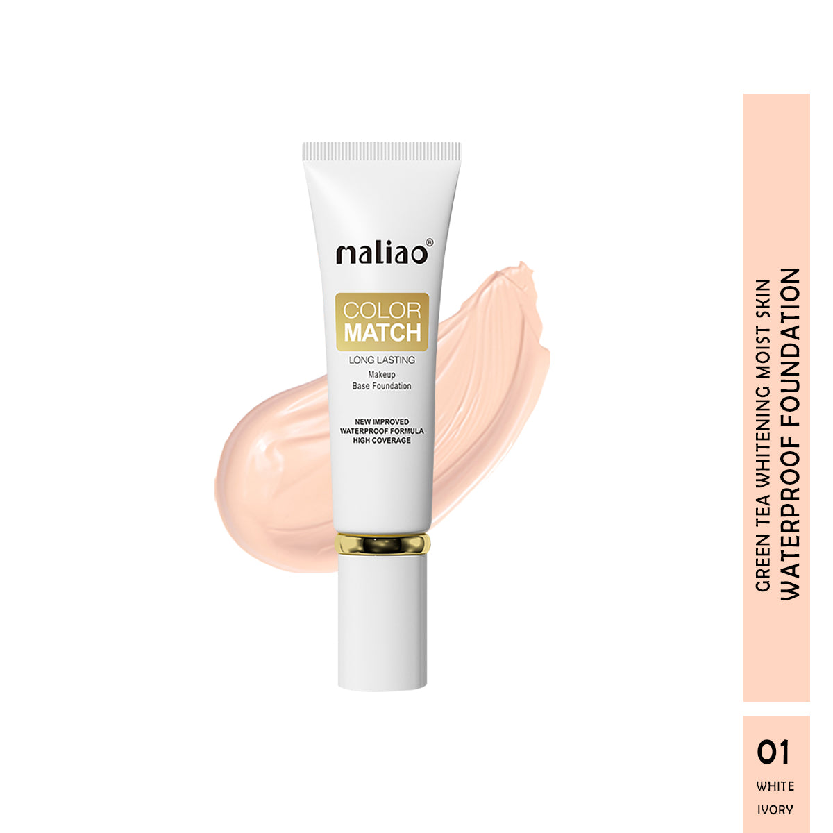 Maliao Color Match Long-Lasting Makeup Base Foundation Face