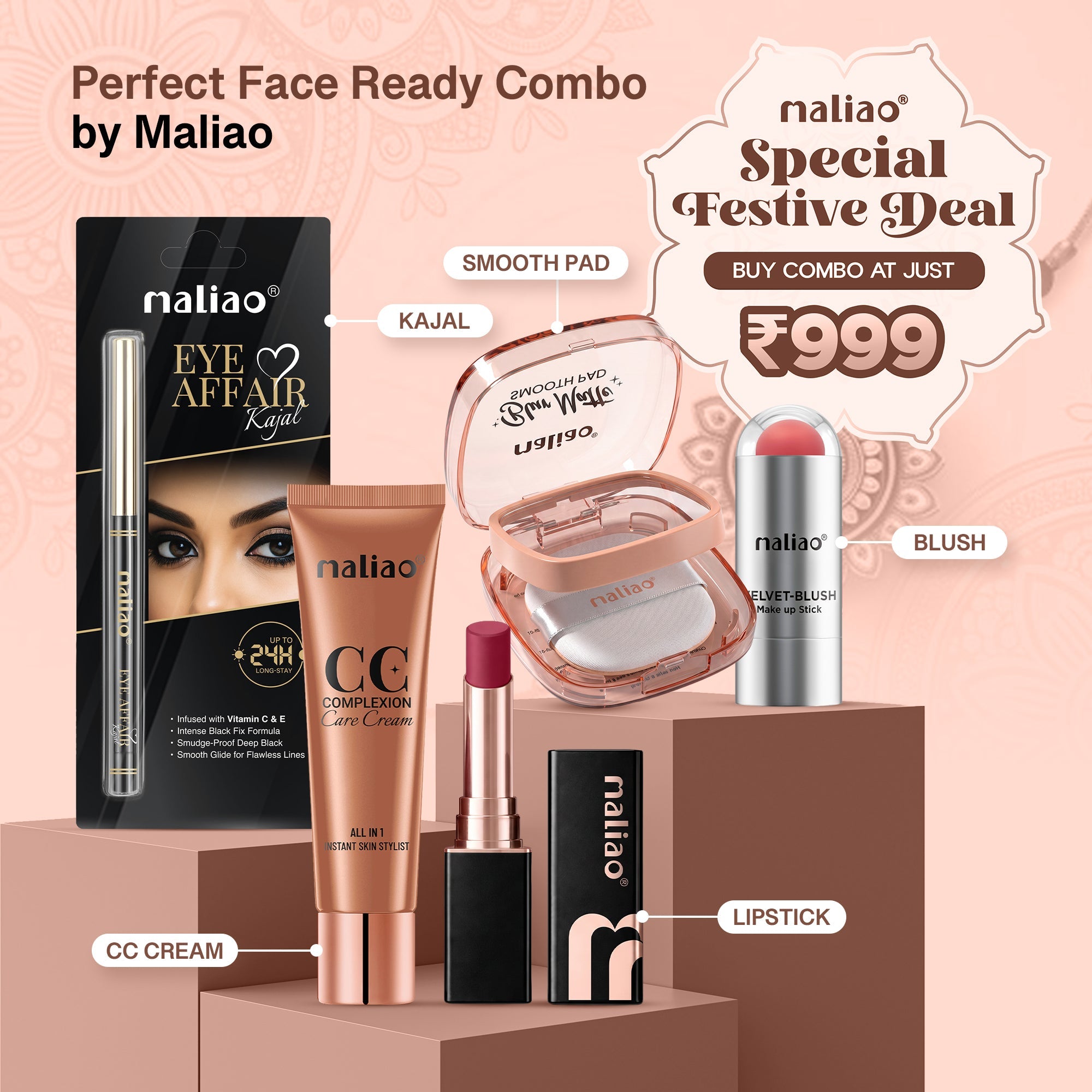 Maliao Rakhi Makeup Pack of 5 Combo Gift Set