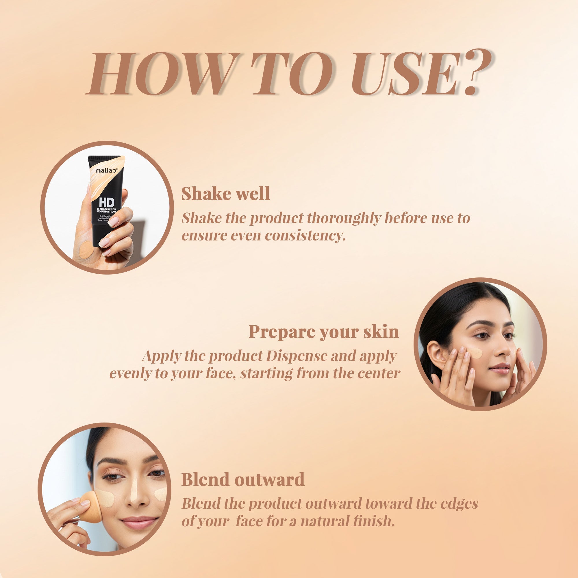 Maliao HD High Definition Oil-Free Foundation Face