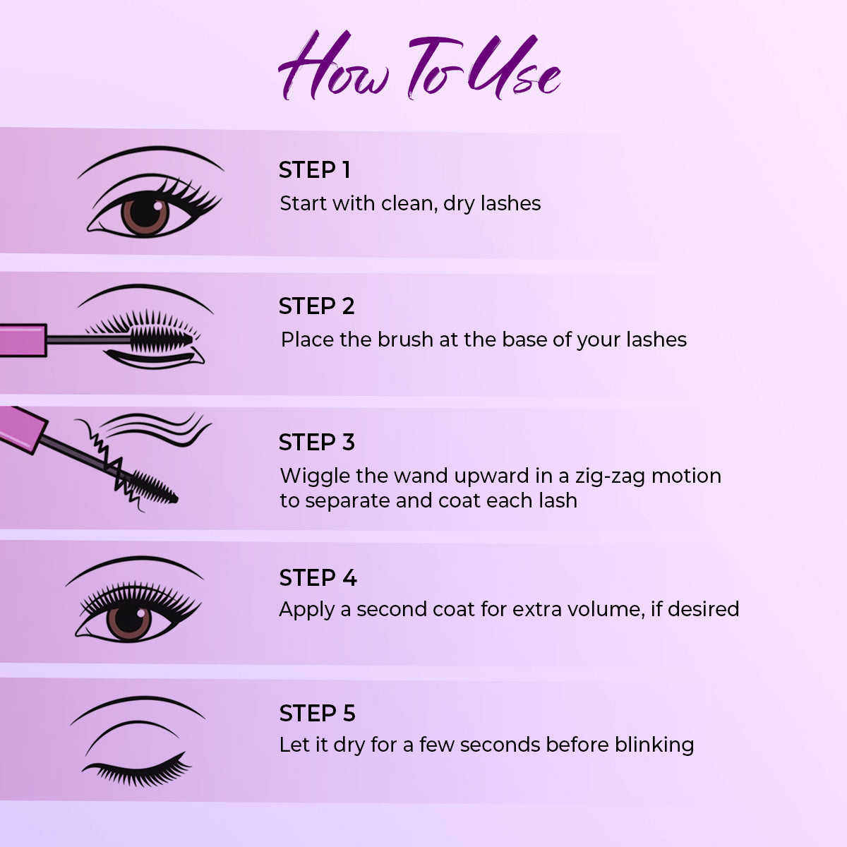 Maliao Volume High Mascara – Waterproof, Smudge-Proof, Long-Lasting, High-Volume Lash Formula for Thick, Full Lashes, Perfect for Daily Wear Eye