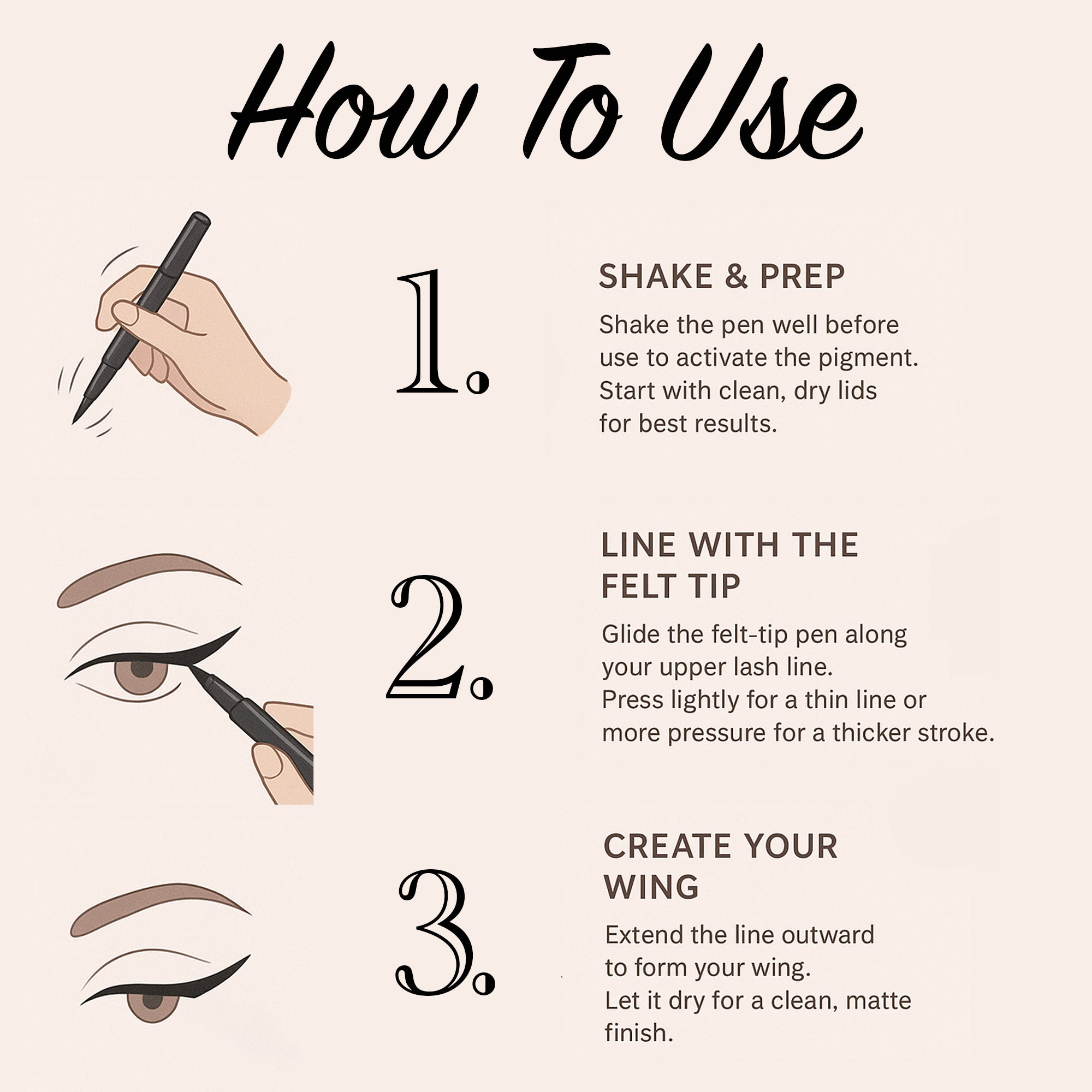 Maliao Hyper Impact Eyeliner - Bold, Intense Eyes, Long-Lasting & Waterproof Eye