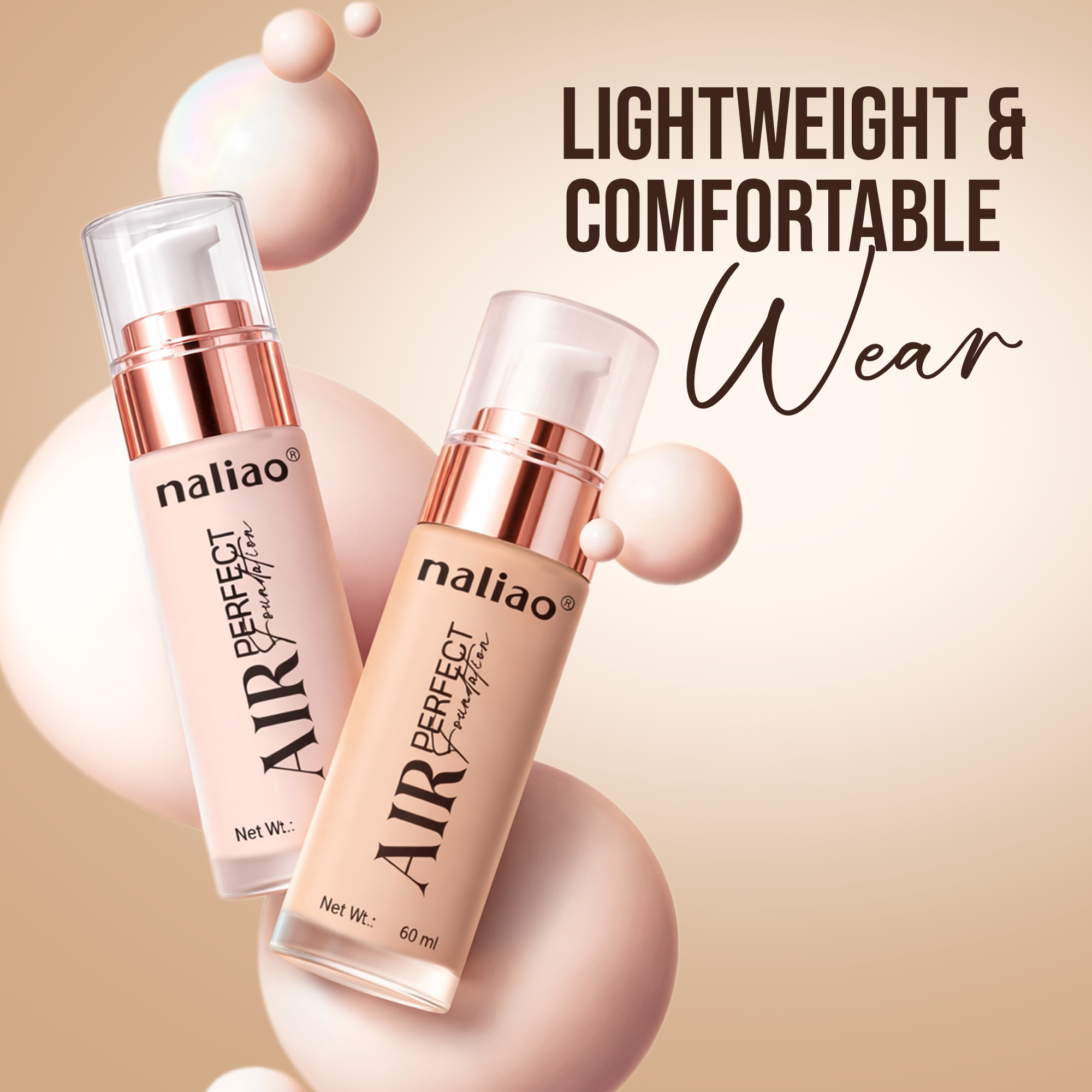 Maliao High Coverage Waterproof Base Foundation - Flawless All-Day Wear Face