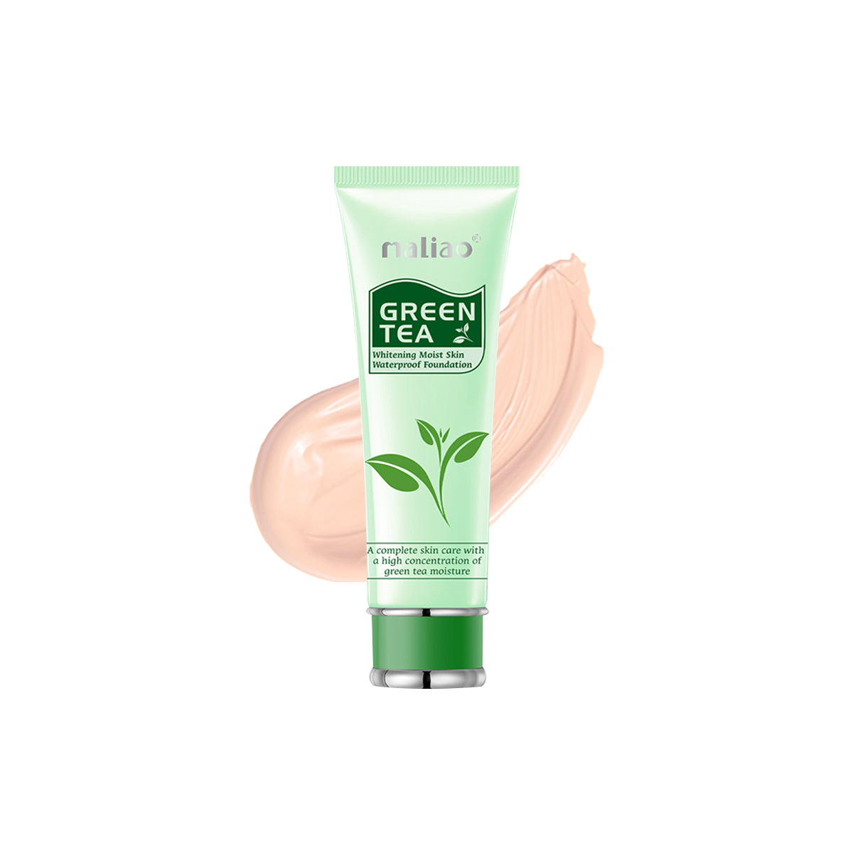 Maliao Green Tea Whitening Moist Skin Waterproof Foundation Face