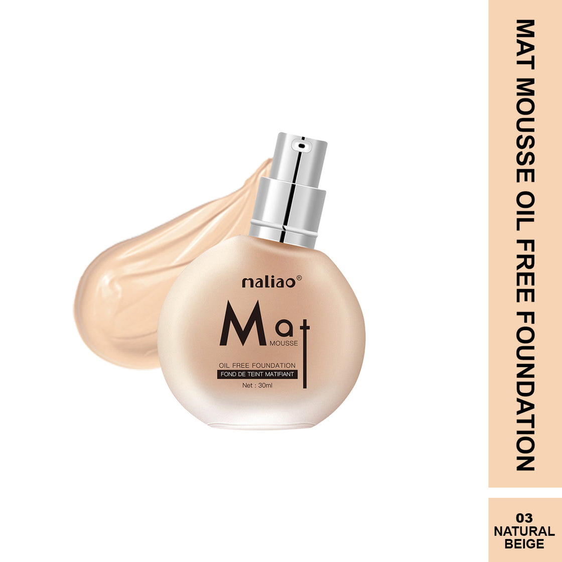 Maliao Matte Mousse Foundation - Oil-Free Perfection for Face Makeup - Maliao Makeup