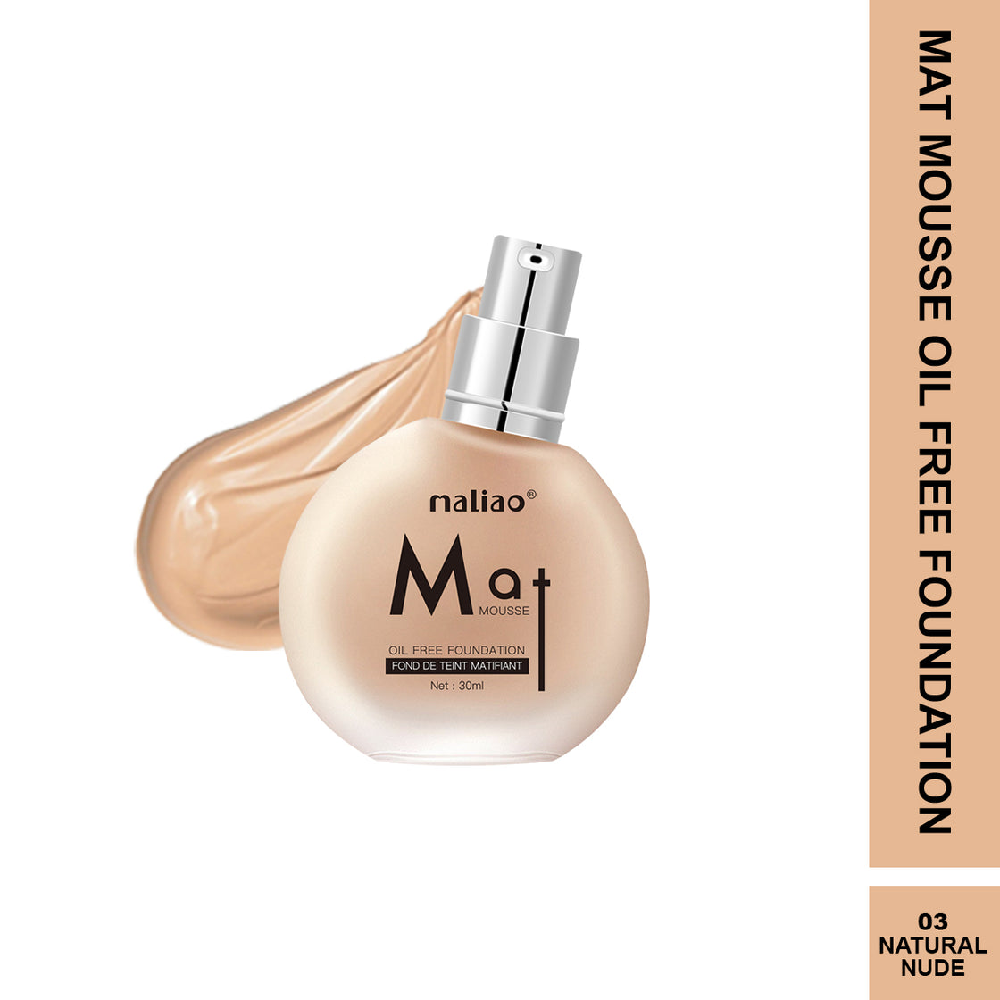 Maliao Matte Mousse Foundation - Oil-Free Perfection for Face Makeup - Maliao Makeup