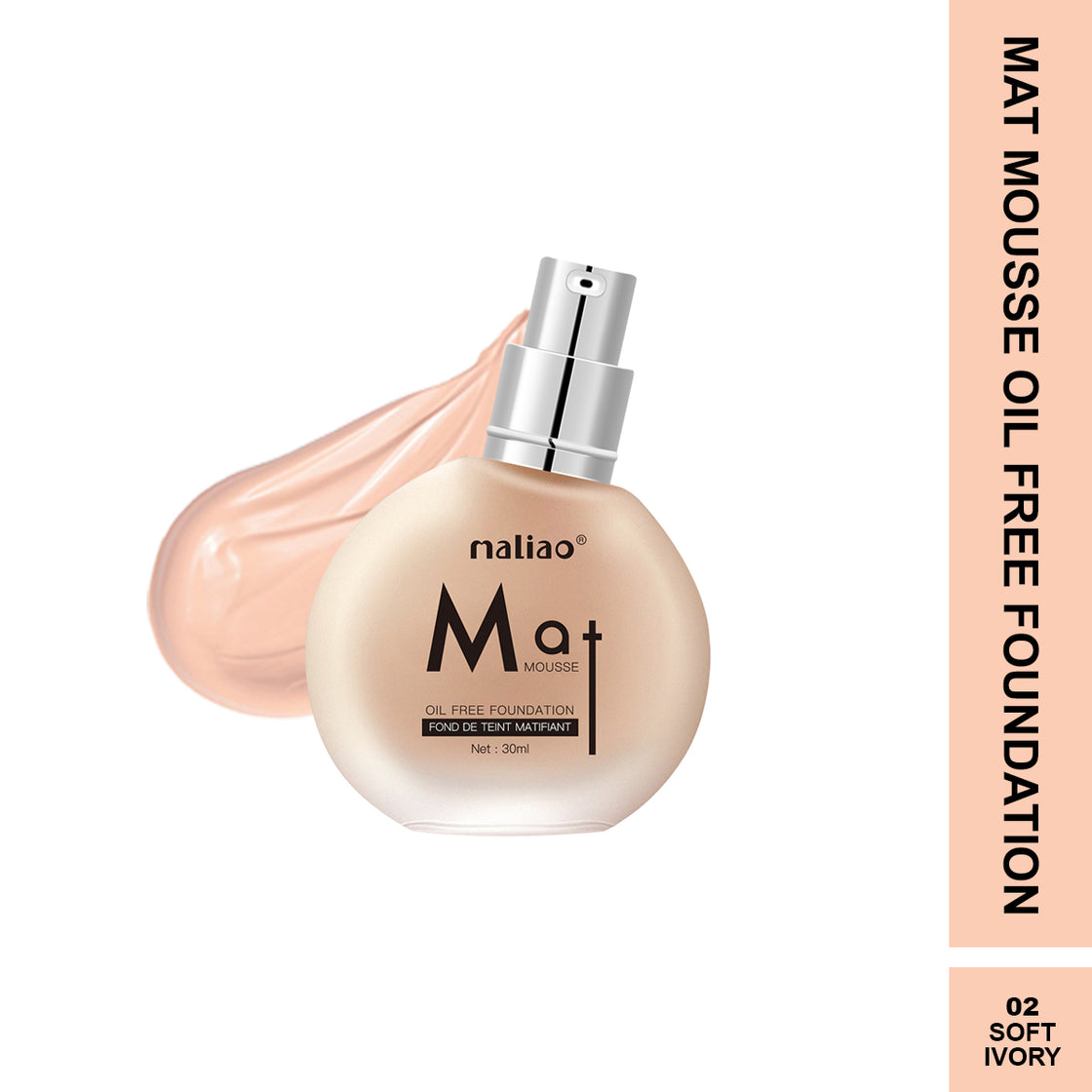 Maliao Matte Mousse Foundation - Oil-Free Perfection for Face Makeup - Maliao Makeup