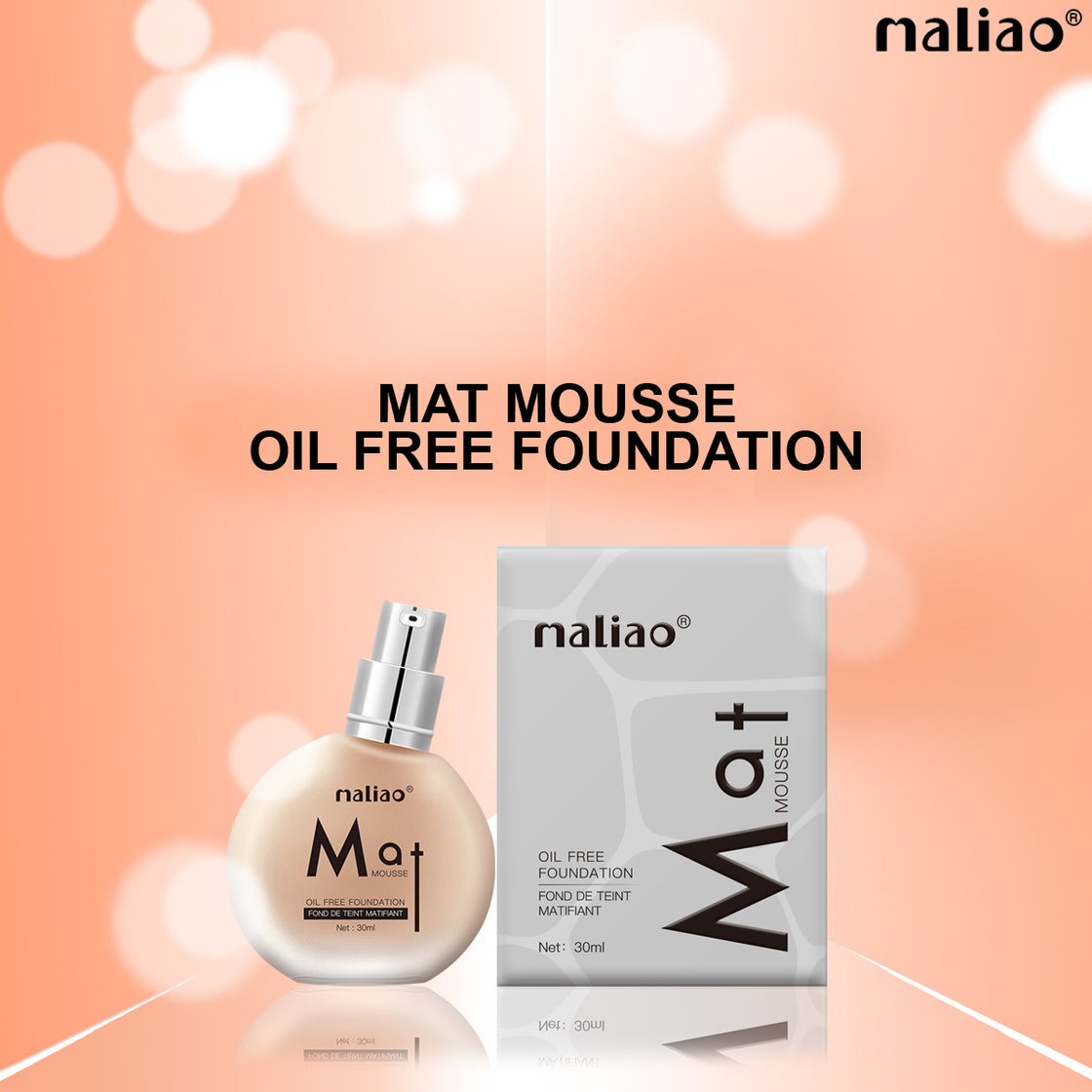 Maliao Matte Mousse Foundation - Oil-Free Perfection for Face Makeup - Maliao Makeup