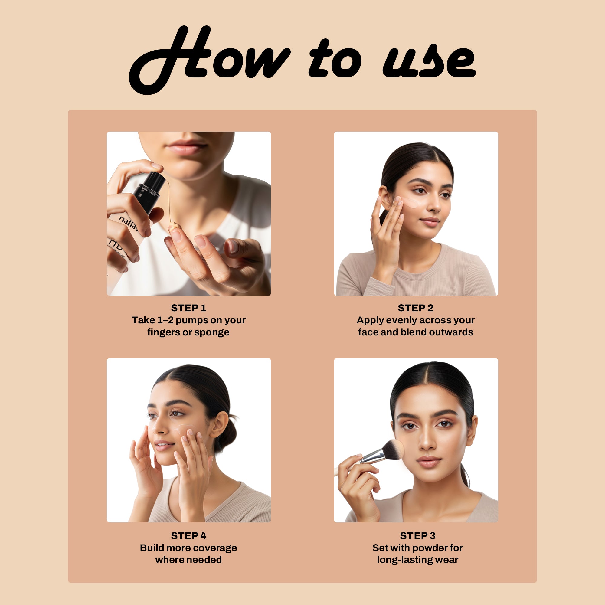 Maliao HD Banana Foundation - Flawless Finish with Moisture Boost for Face Makeup Face