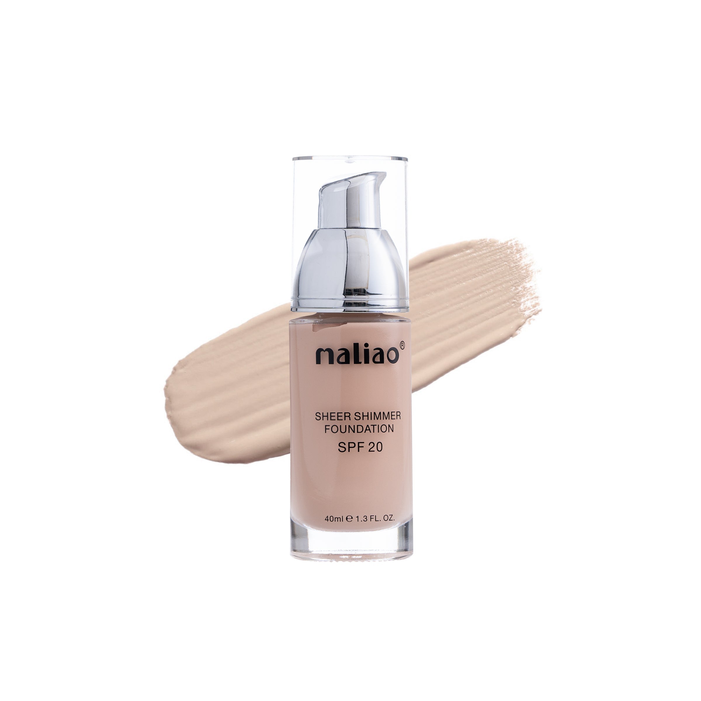 Maliao Sheer Radiance Shimmer Foundation Cream SPF 20 Face
