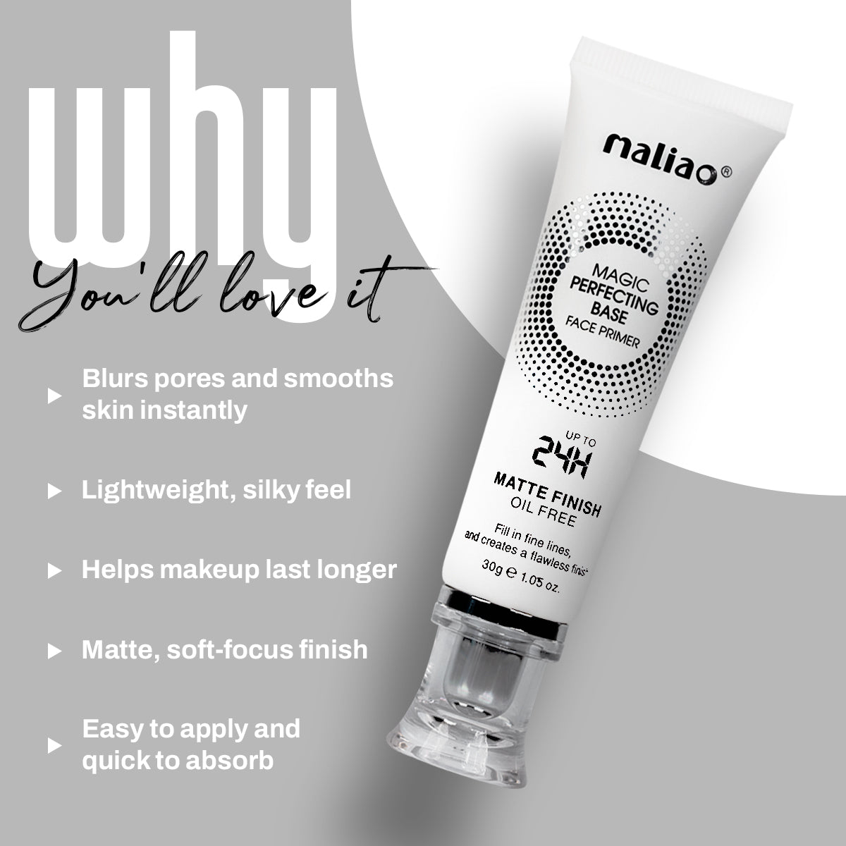 Maliao Matte Look Magic Perfecting Primer 30g Face