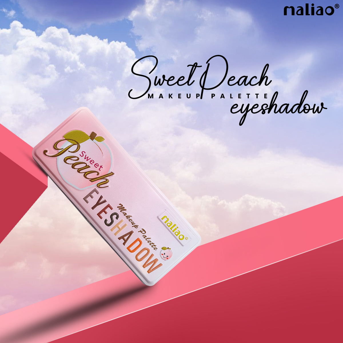 Maliao Sweet Peach Eyeshadow Palette - Irresistible Hues for Mesmerizing Eyes Eye