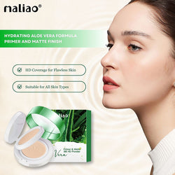 Maliao Primer & Matte BB HD Powder - Aloe Vera Infused for Flawless Matte Finish