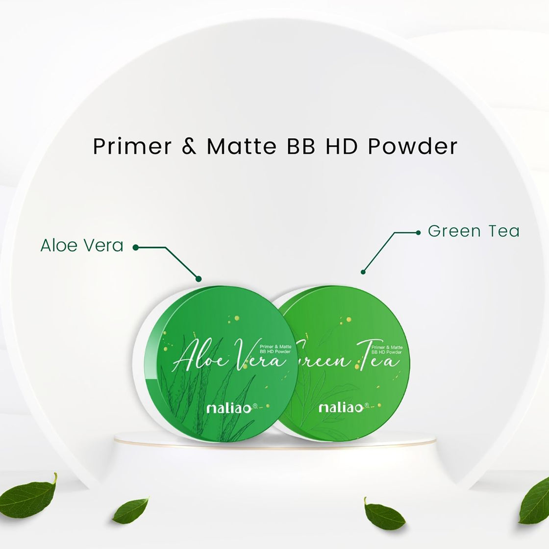 Maliao Primer & Matte BB HD Powder - Aloe Vera Infused for Flawless Matte Finish - Maliao Makeup