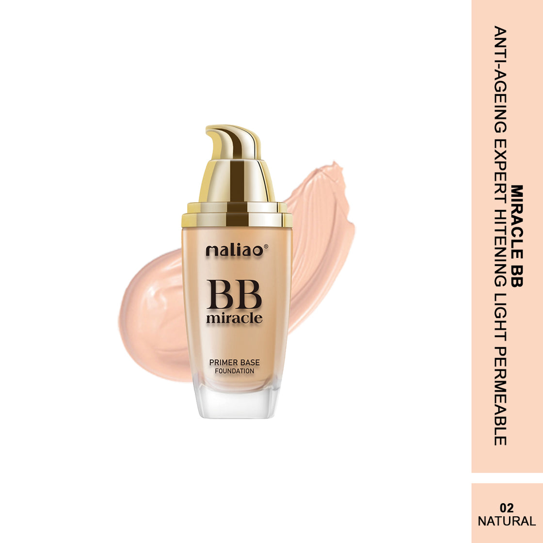 Maliao Miracle BB Primer Base Foundation - Radiant Canvas - Maliao Makeup