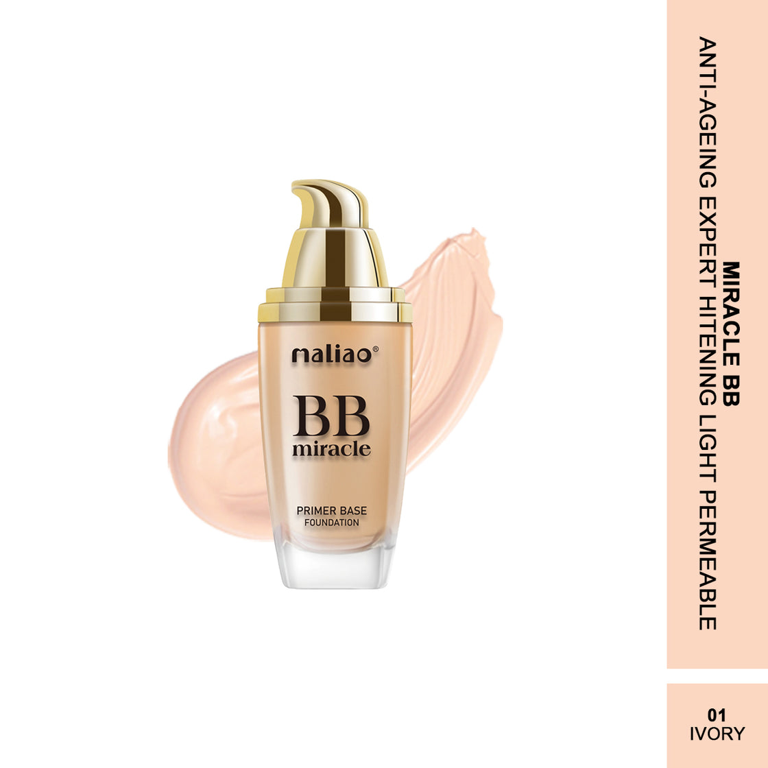 Maliao Miracle BB Primer Base Foundation - Radiant Canvas - Maliao Makeup