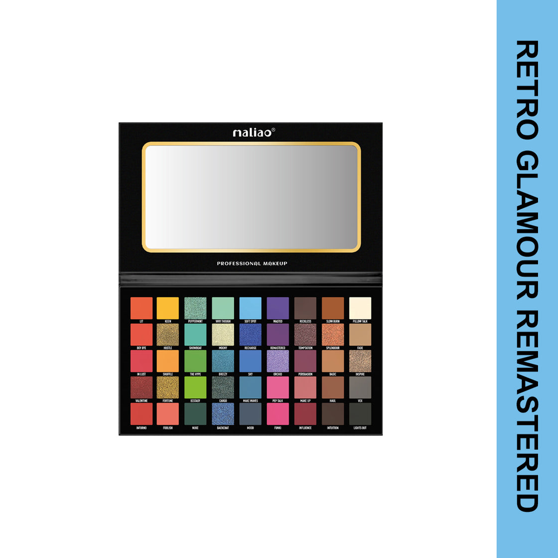 Maliao Retro Glamour Eyeshadow Palette - 45 Stunning Shades for Bold and Beautiful Looks - Maliao Makeup