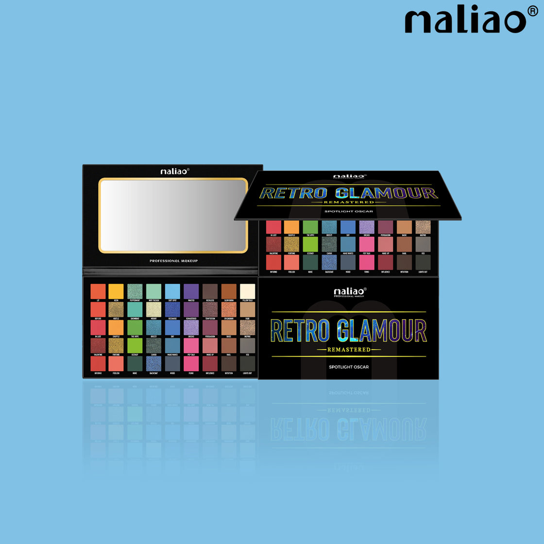 Maliao Retro Glamour Eyeshadow Palette - 45 Stunning Shades for Bold and Beautiful Looks - Maliao Makeup