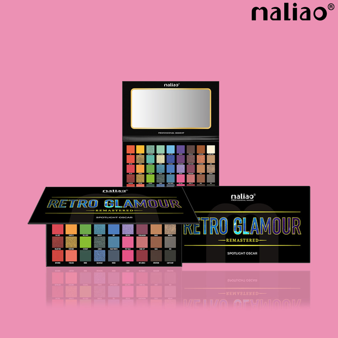 Maliao Retro Glamour Eyeshadow Palette - 45 Stunning Shades for Bold and Beautiful Looks - Maliao Makeup