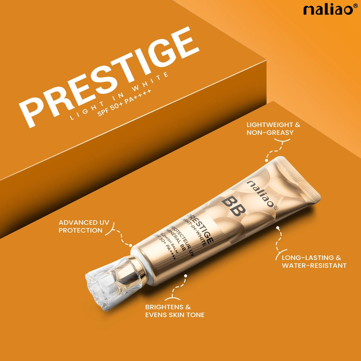 Maliao BB Prestige Light-in-White - Ultimate Protection, Correction & Illumination Face
