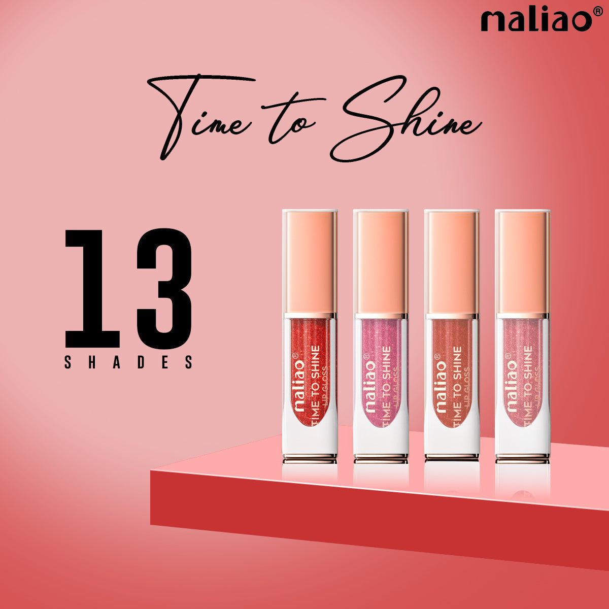 Maliao Time to Shine Lip Gloss - Glossy Brilliance for Stunning Lips Lip