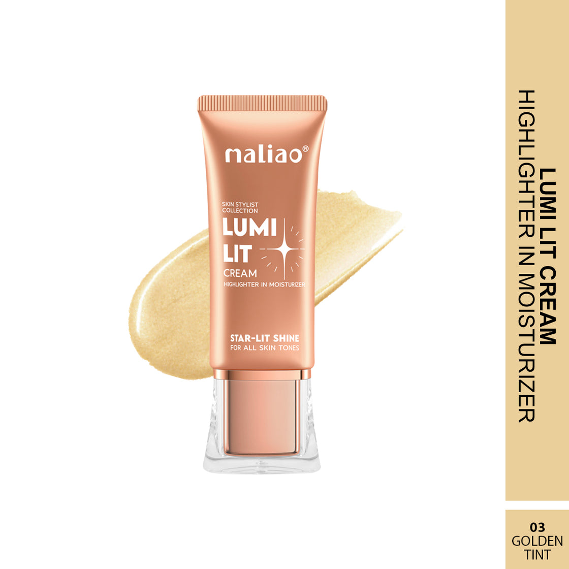 Maliao Lumi Lit Cream Highlighter and Moisturizer - Star Lit Shine for Radiant Glow - Maliao Makeup