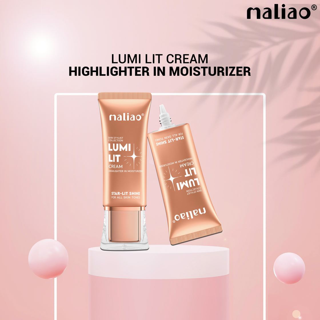 Maliao Lumi Lit Cream Highlighter and Moisturizer - Star Lit Shine for Radiant Glow - Maliao Makeup