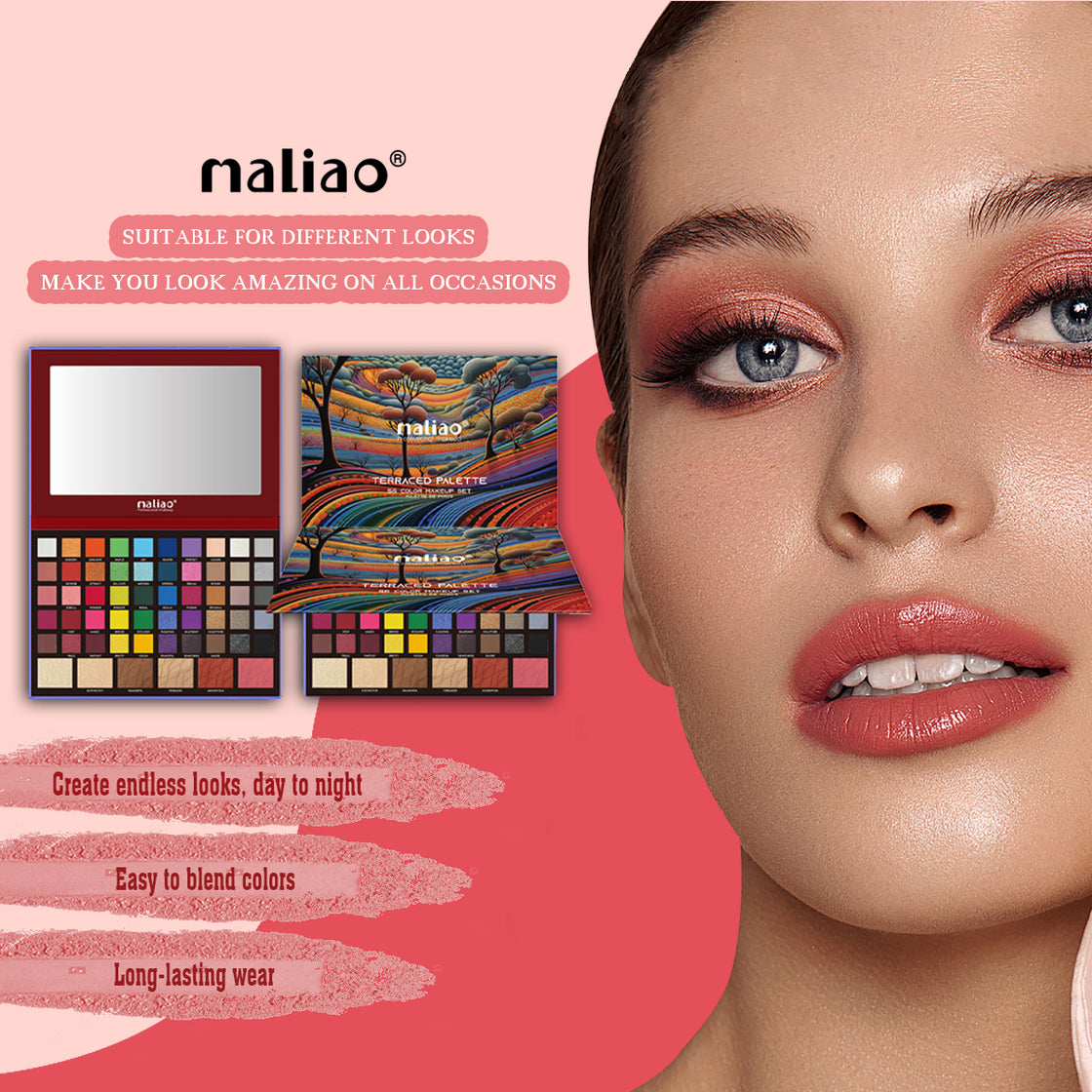 Maliao Terraced Makeup Palette - 56 Color Makeup Set Palette de Fards - Maliao Makeup