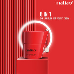 Maliao 24K Lumi Glow Skin Perfect Cream – Whitening, Spot Lightening, Anti-Wrinkle, Brightening and Deeply Nourishing – 6-in-1 Formula
