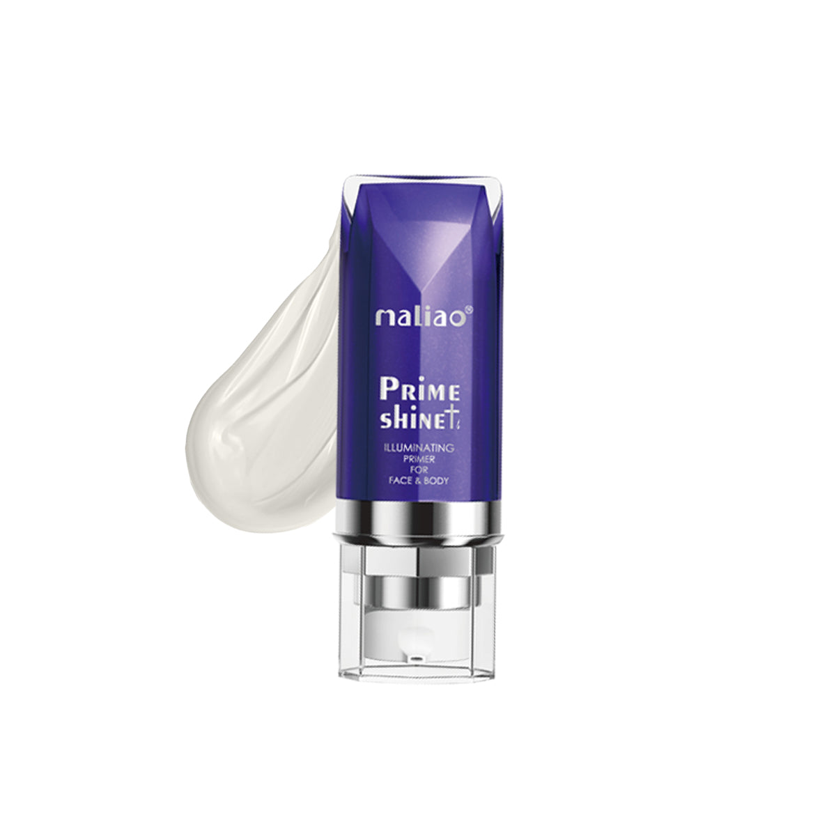 Maliao Prime Shine Illuminating Primer for Face & Body - Radiant Glow, Lightweight Formula, Non-Greasy Texture Face, Body