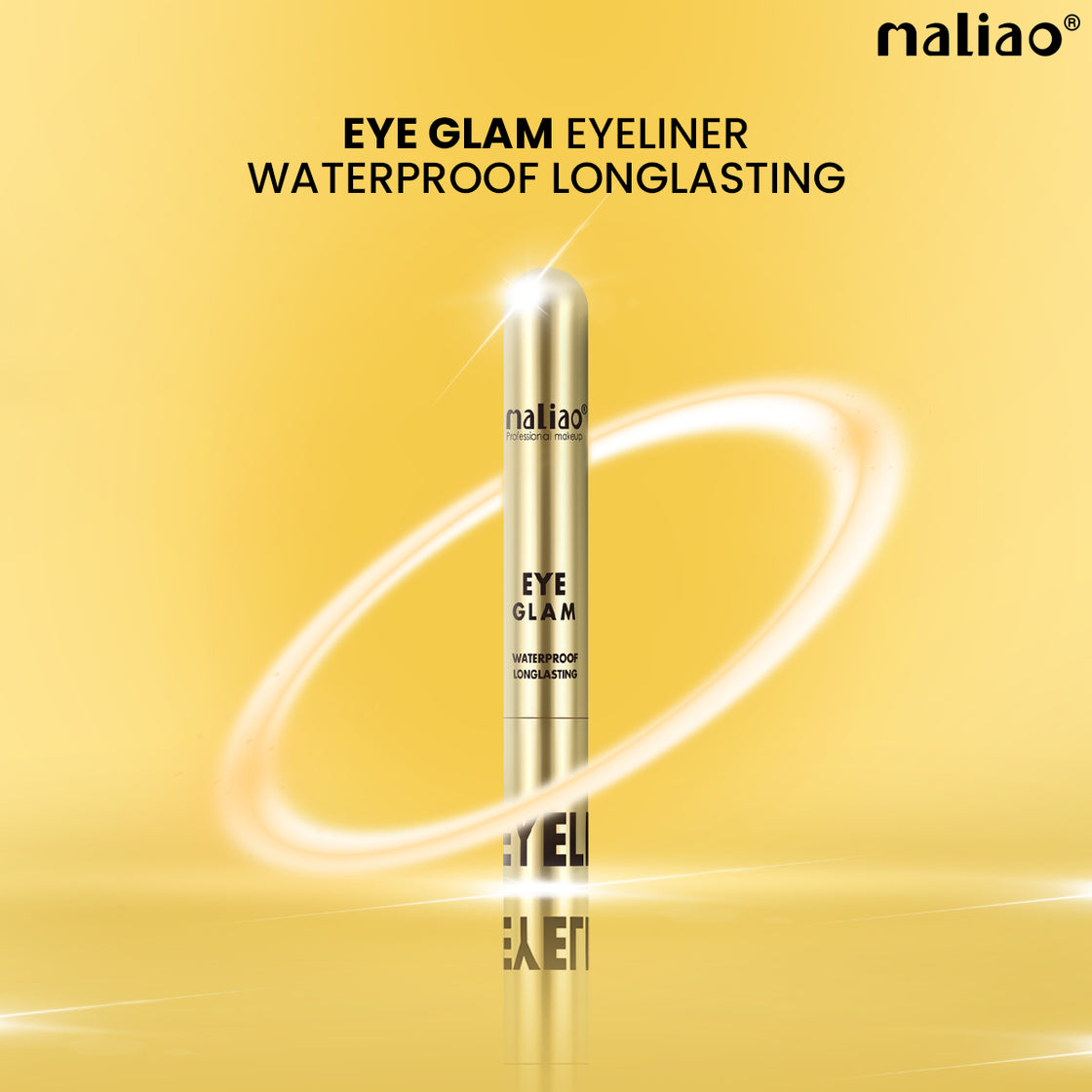 Maliao Eye Glam Waterproof Long-Lasting Eyeliner - Precision Tip for Smooth Application, Smudge-Proof