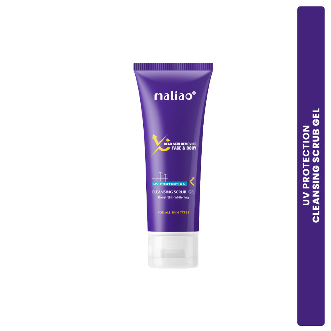 Maliao Cleansing Scrub Gel with UV Protection - Brightening and Skin Whitening Boost Face