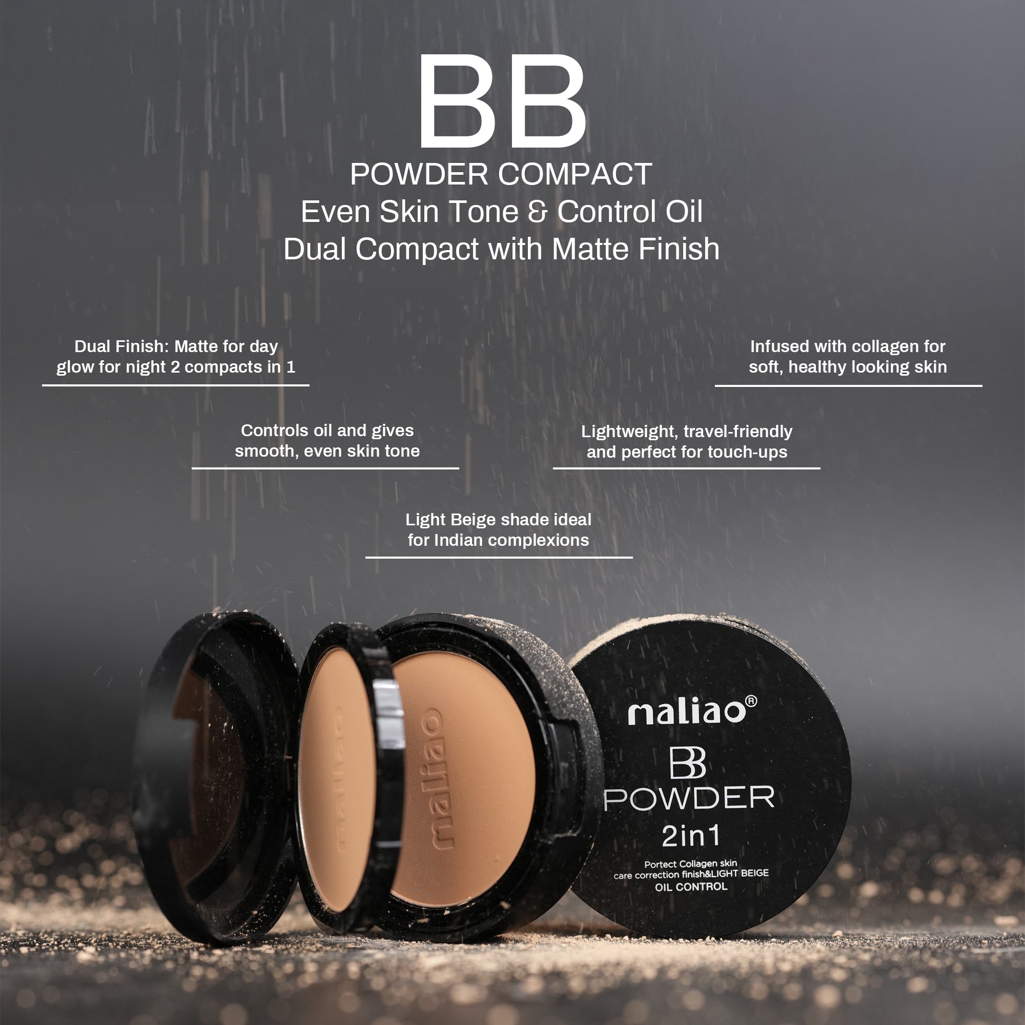 Maliao BB Compact Powder Oil Control Face
