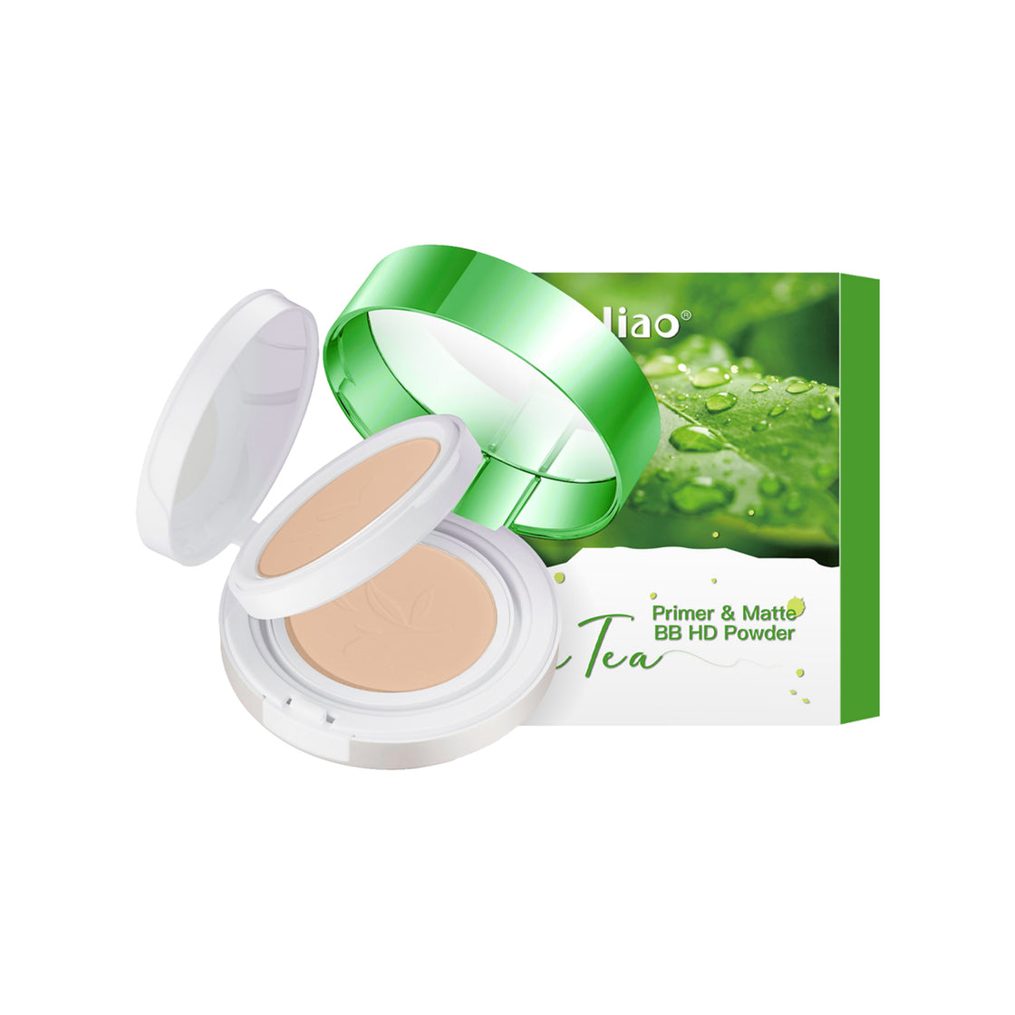 Maliao Primer & Matte BB HD Powder with Green Tea Extract - Smooth & Flawless Finish - Maliao Makeup