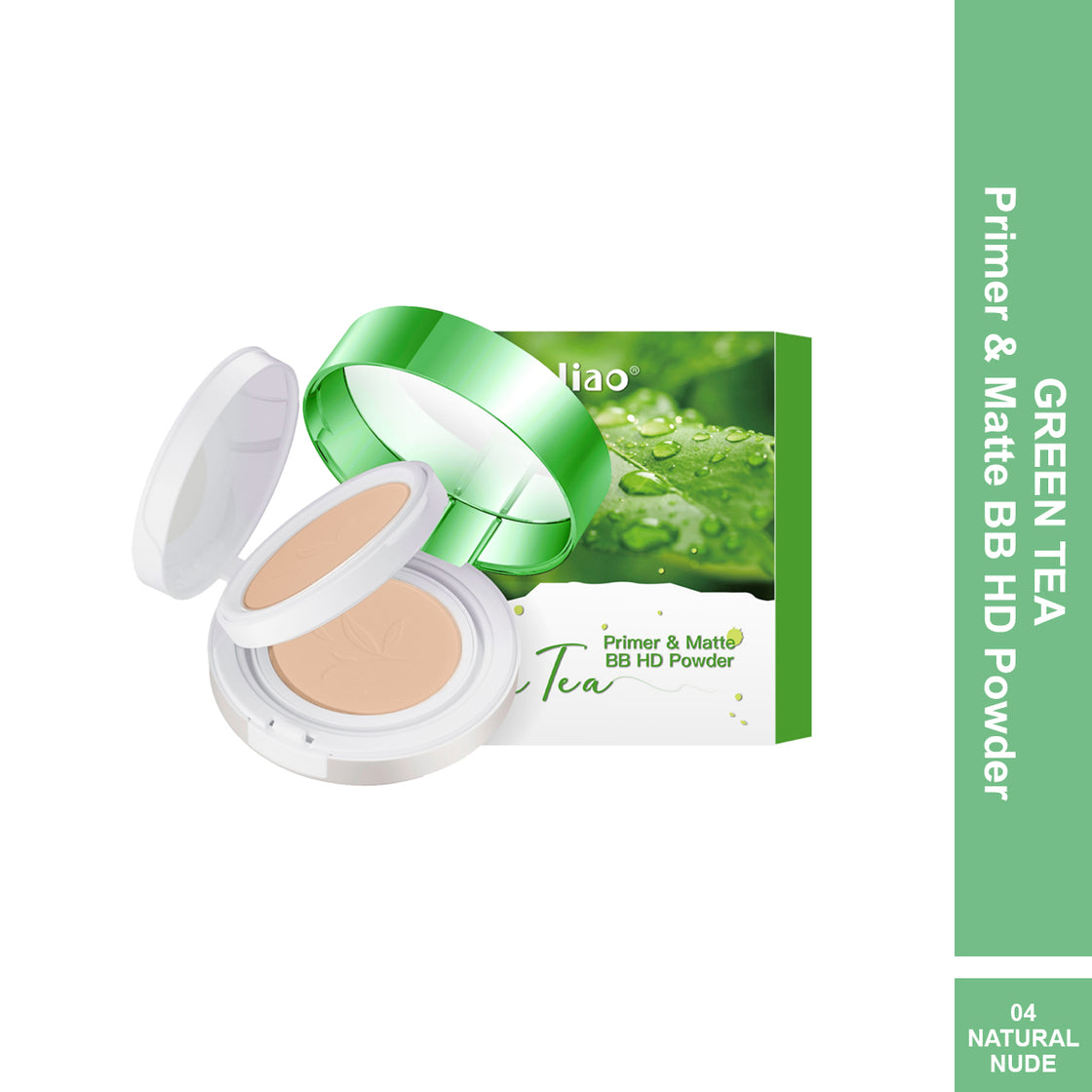 Maliao Primer & Matte BB HD Powder with Green Tea Extract - Smooth & Flawless Finish - Maliao Makeup