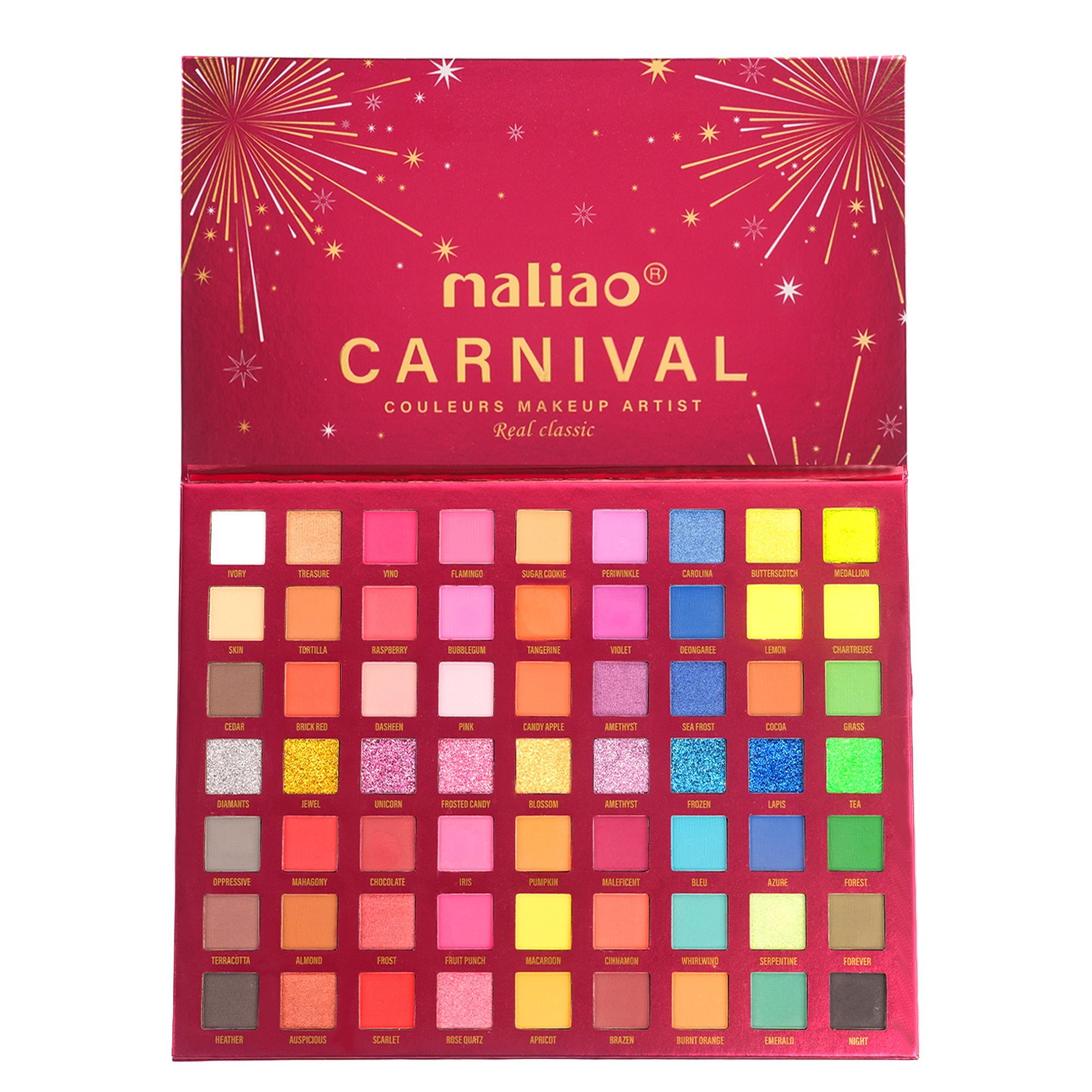 Maliao Carnival Couleurs Makeup Artist Palette - 63 Colors for Endless Creativity Eye