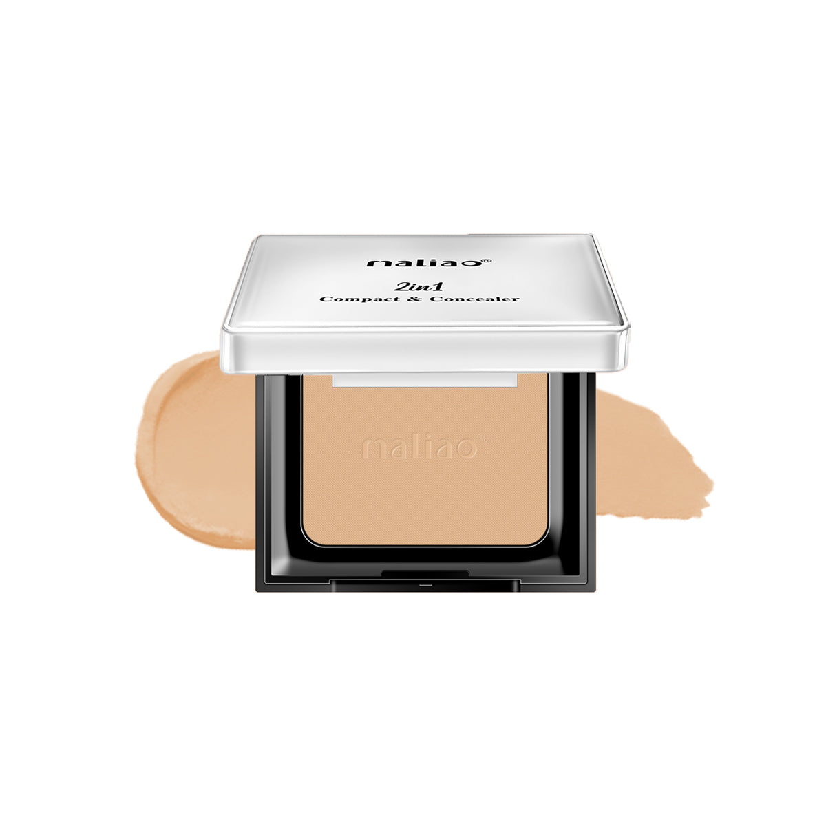 Maliao 2 in 1 Compact & Concealer - HD Finish, Long-Lasting, Lightweight - Maliao Makeup