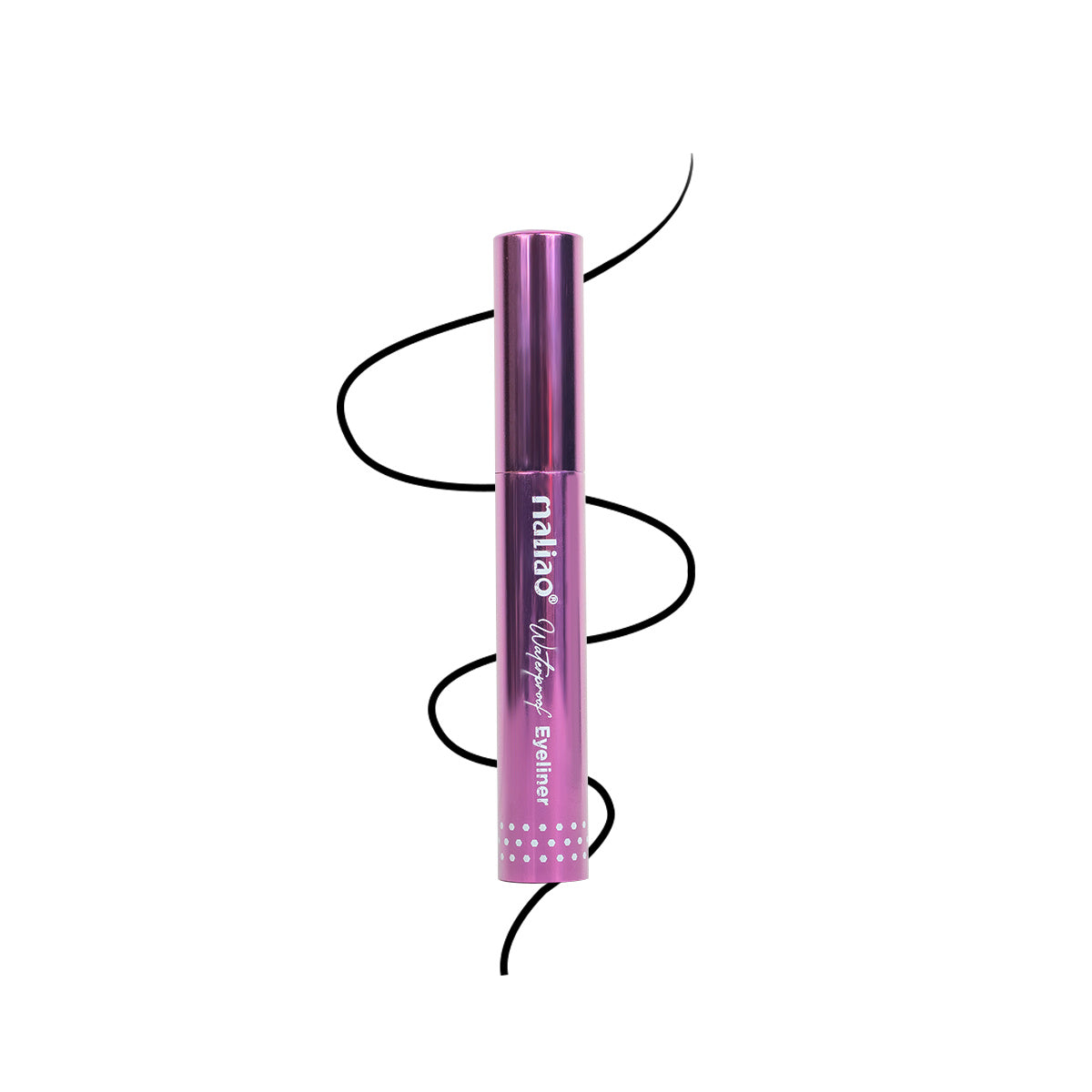 Maliao Waterproof Liquid Eyeliner - Long-Lasting Precision Eye Makeup, Smudge-Proof & Intense Black Finish, 6ml Eye