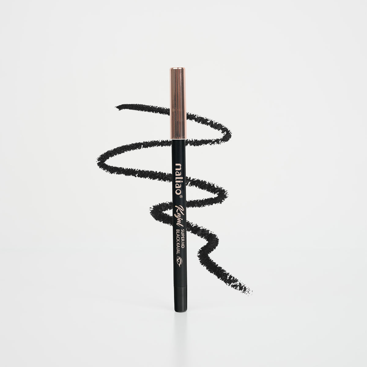 Maliao Super HD Black Kajal – Long-Lasting + Waterproof for 12-Hour Intensity Eye