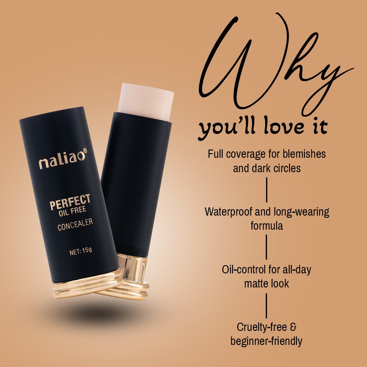 Maliao Perfect Oil-Free Stick Concealer Face