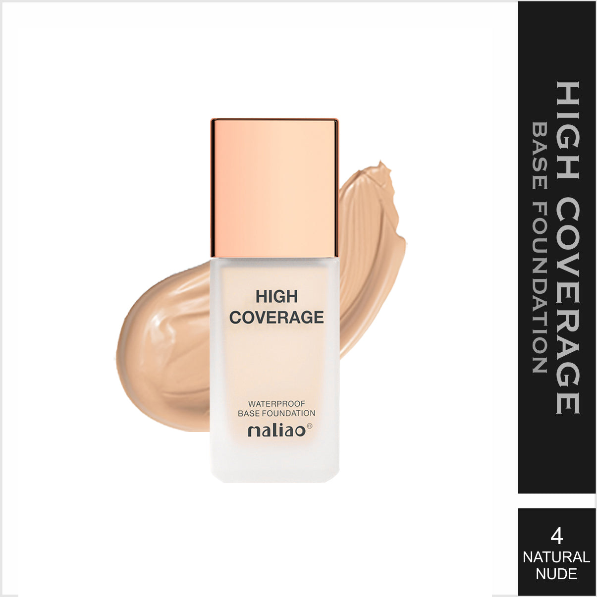 Maliao High Coverage Waterproof Base Foundation - Flawless All-Day Glam | Long-Lasting, Full Coverage Makeup Face