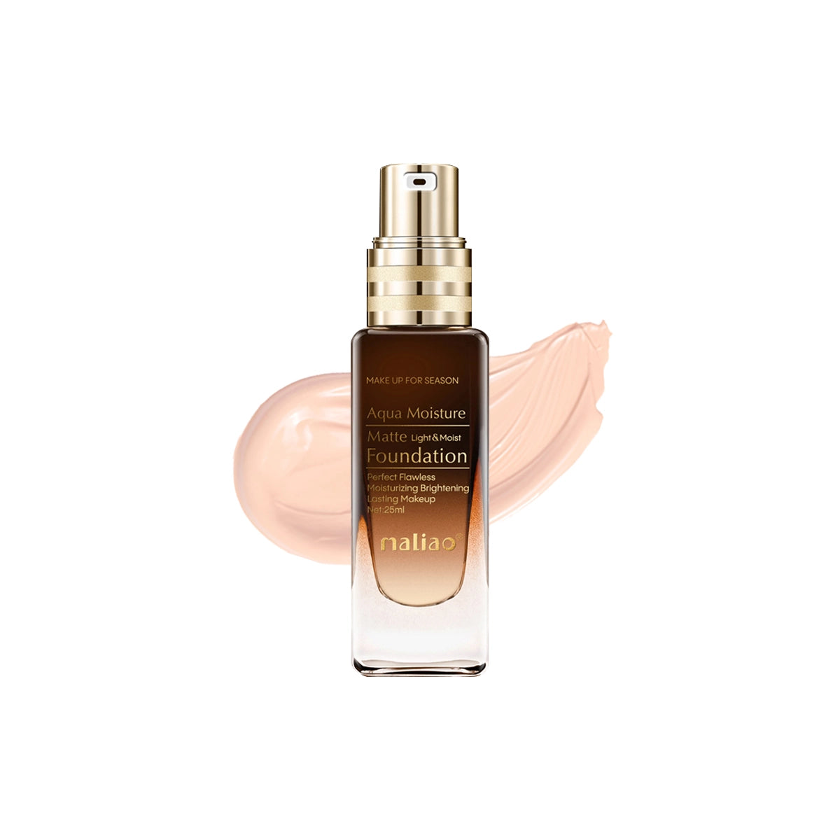 Maliao Aqua Moisture Matte Light & Moist Foundation - Hydrating Matte Finish