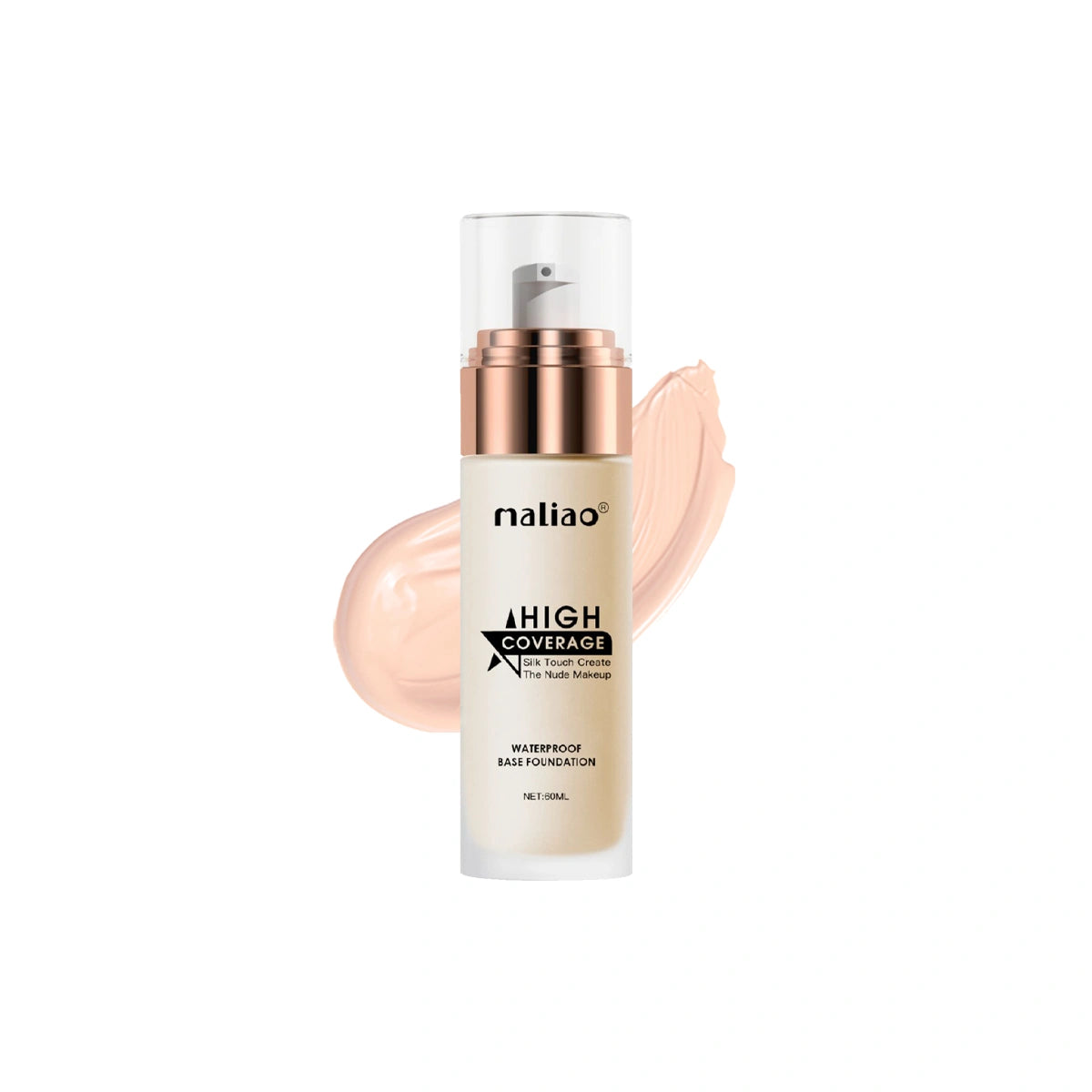Maliao High Coverage Waterproof Base Foundation - Flawless All-Day Wear Face