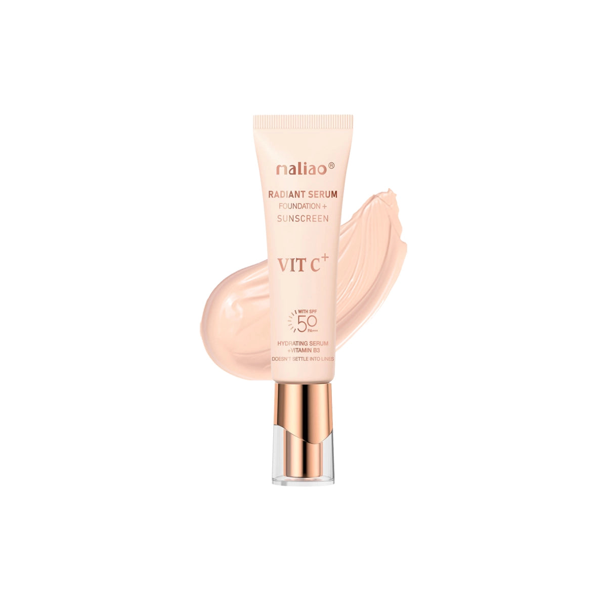 Maliao Foundation + Sunscreen - Natural Bright Finish for Radiant Skin