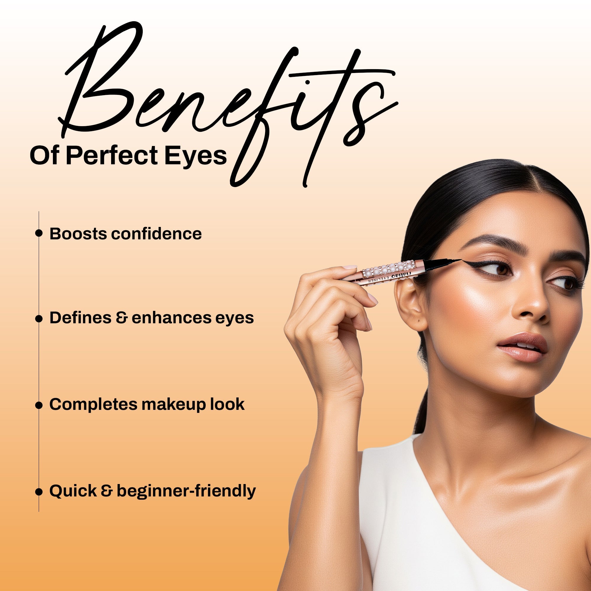 Maliao Easy & Smooth Precise All Day Liquid Eyeliner Pen - Long-Lasting Definition Eye