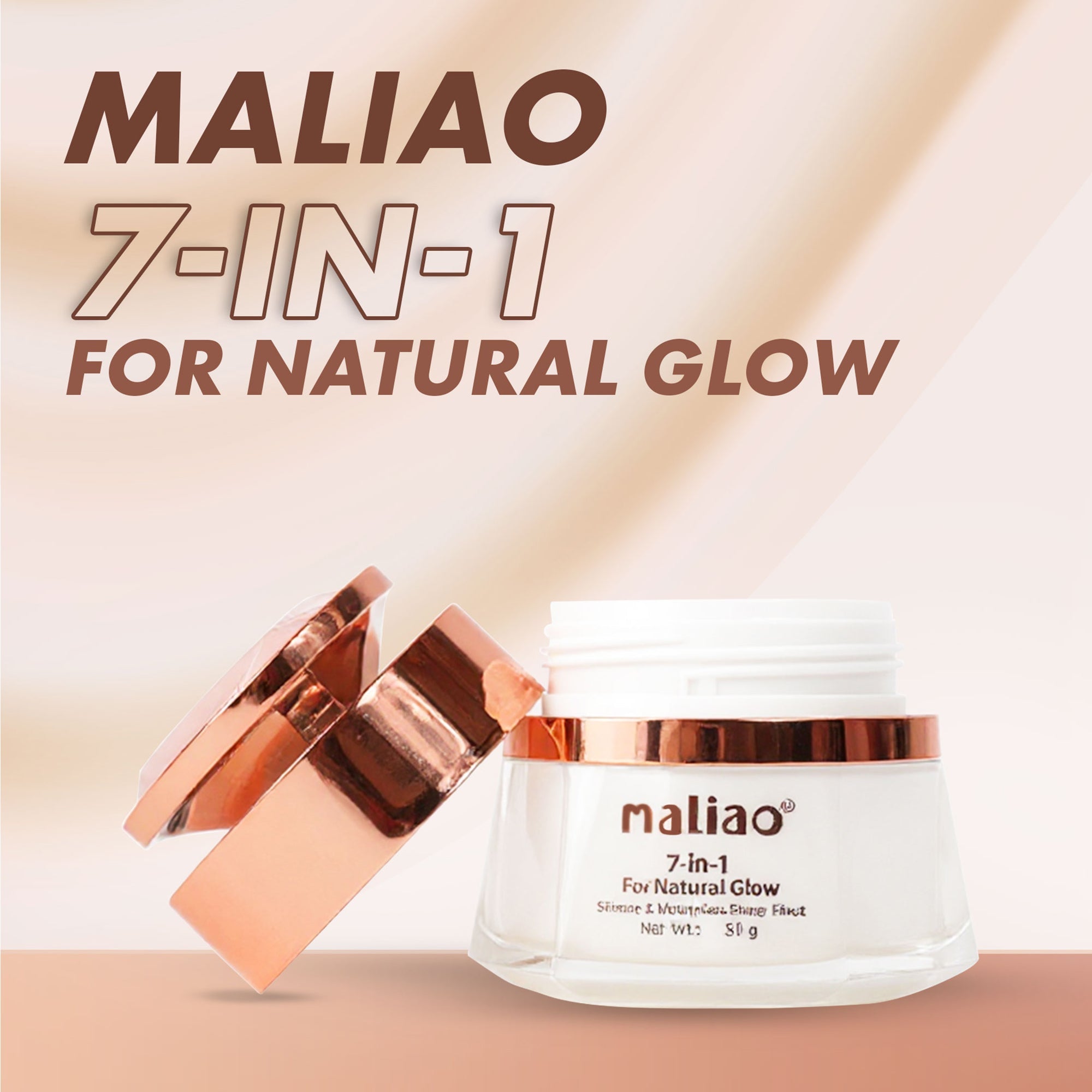 Maliao 7-in-One Natural Glow+ Skincare & Moisturizing Primer Face