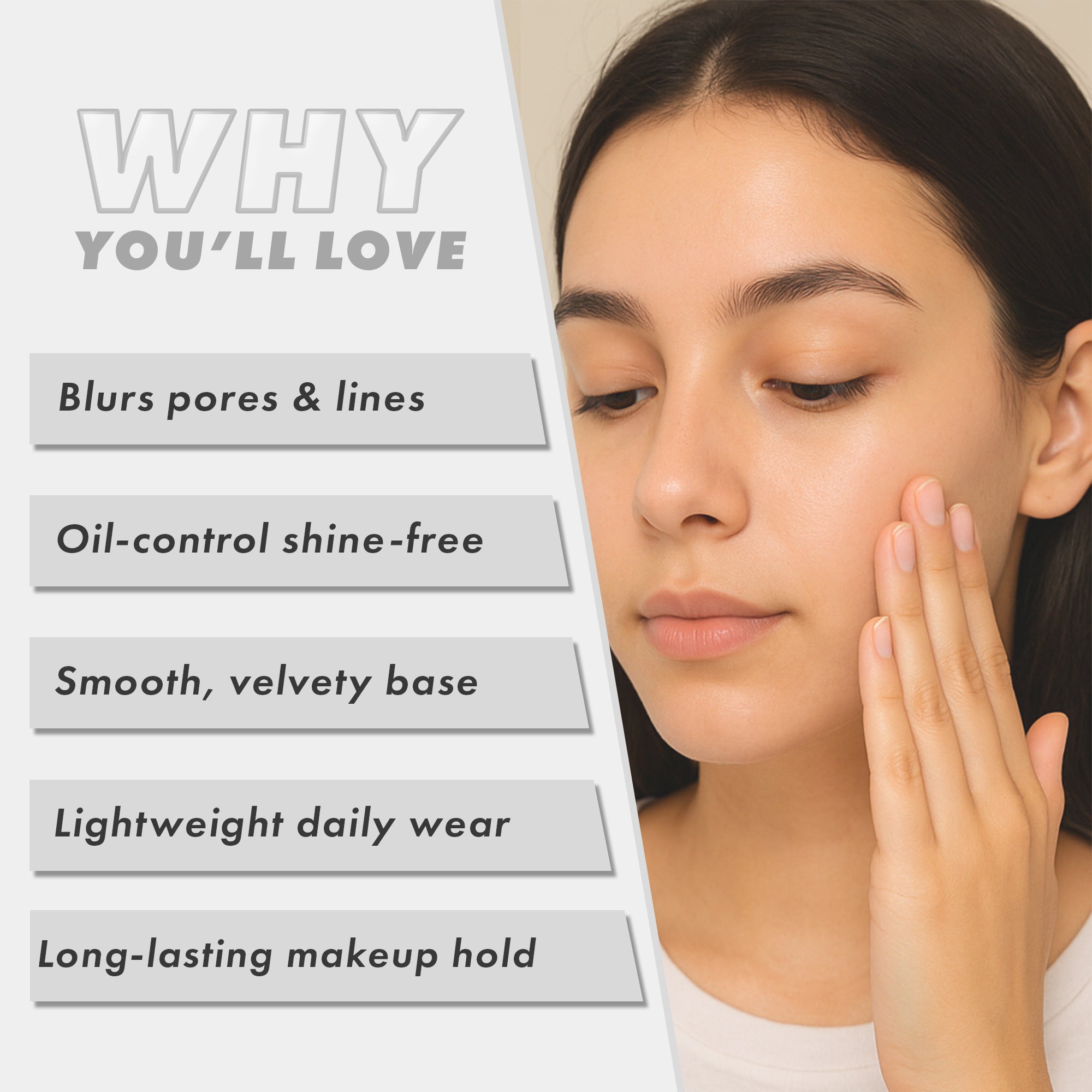 INFALLIABLE Mattifying Primer l Blurs Pores & Controlsl Shine All Day Face
