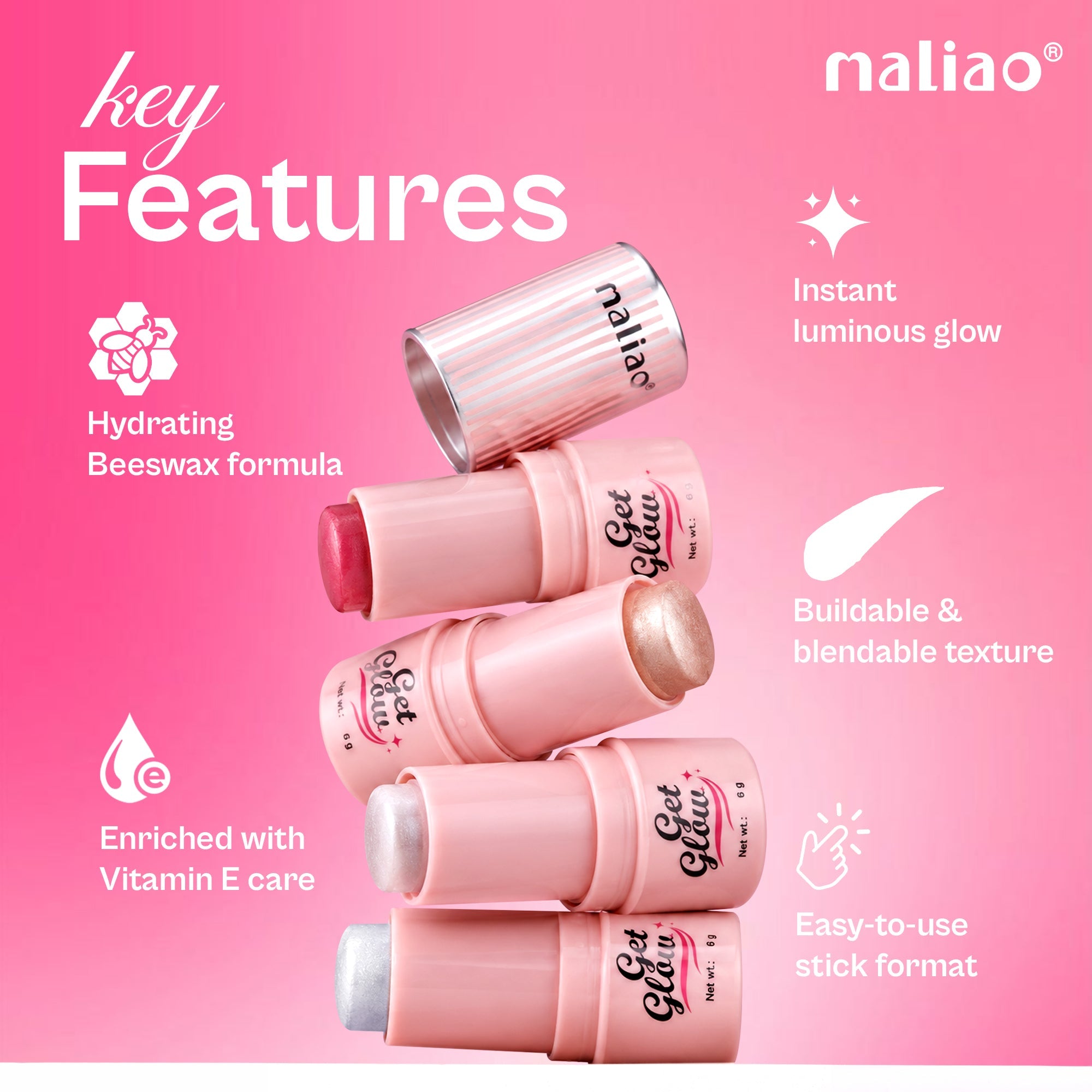 Maliao Get Glow Glow Skinstick Face