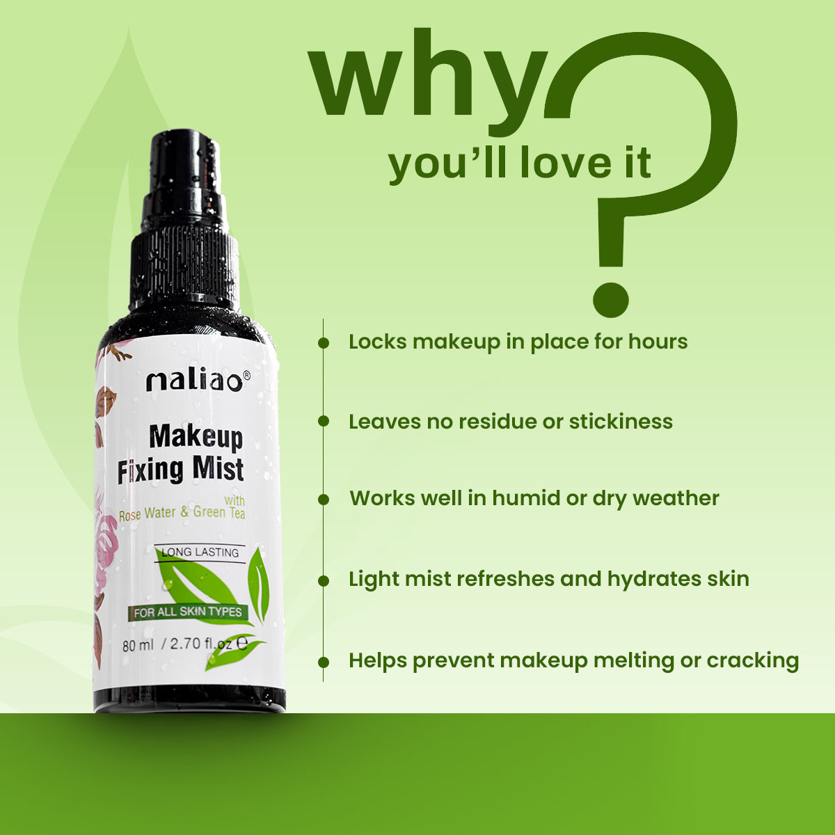 Maliao Long Lasting Makeup Fixing Mist Face